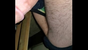 Soft throbbing cock getting hard