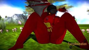 Furry Hentai 3d - Dragon Fingering And Squirting