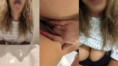 I was in a public restroom with a lot of people outside, and I needed to touch myself and come