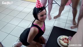 Bukkake birthdaygirl