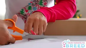 Anissa Kate, the beautiful MILF, gets a surprise package from Santa