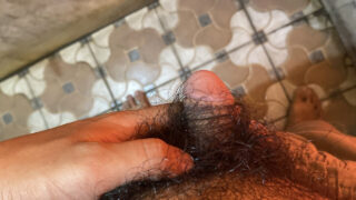 Masturbation, fingering, cum in mouth, black, handjob, facial, webcam, big black cock, bathroom &#8211; POV close up movie of amateur virgin gay whore masturbating