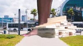 Giantess Soles Knock Down Buildings 4k