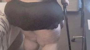 SSBBW Gets Stuck in Chairs