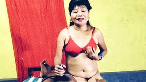 Because the madam is alone at home, she has sex with her servant