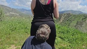 Hiking sweaty ass, armpit, and foot worship