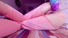 Ripped Pink Pants
