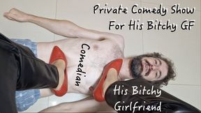 Private Femdom Comedy Show For My Bitchy Girlfriend - Foot Worship, High Heels Trampling, Whipping - 1080p