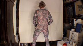 danish inked porn actor leeharper pinnomen show cock and asshole – his asshole is then fucked by the long silver dildo and in his cumshot he flushes his creamy boy juice right in front of your eyes !