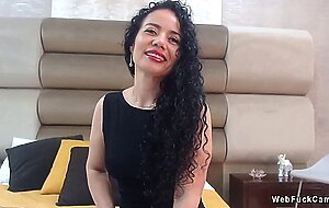 Solo mature Latina masturbates on webcam