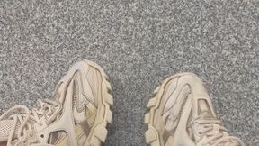 Sneaker fun in public