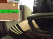 Femboy Gaming: Plants vs Zombies #1 + thrusting buttplug