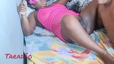 Gozando gostoso no cu da minha preta