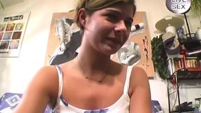 Amateur Gets Deep Fingered and Sucks Cock Hard