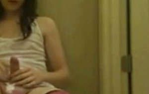 Uber sexy teen crossdresser
