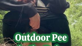 Outdoor Pee in the Rain