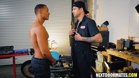 Hung repairman giving client a special service - Jayden Marcos &amp_ AJ Sloan