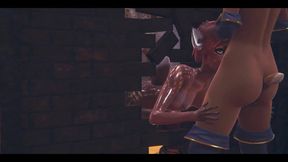 Furry Hentai - Futanari Fawn Girl Having Sex with Tiger Futanari - Japanese Asian Manga Anime Film Game Porn