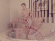 PantyhoseLandia - Melisa Mendini Stockings in bath teaser
