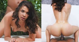 Black sweetie casting for her first adult clip