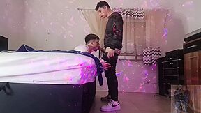 Gay Boys Smoke, Kisses, Blowjob And Bareback Assfuck