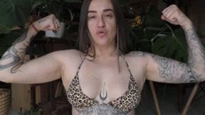 Strong woman teasing little dick