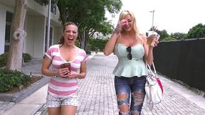 Insatiable Curvy Girls Banging Hard in Public ~ Summer Brielle and Kylie Rogue