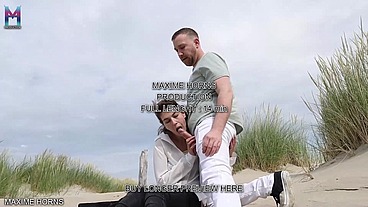 BISEXUAL BEACH BLOWJOB SUCKING AND STROKING WITH NO SHAME
