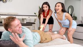 ”I Know My Step Sister Has Swallowed Tons Of Meat! feat. Amber Summer & Kimmy Kimm”