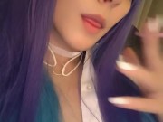 Cute Anime Girl smoking a cig(full vid on my 0nlyfans/ManyVids)