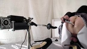 Tgirl's Secret Hands Free Cumshot Sissy Chastity Machine