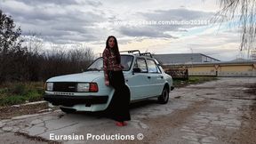 81B - Katya Skoda driving to the city - pedal cam 720p