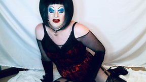 Daddy commands sissy slut to use anal beads