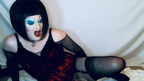 Daddy commands sissy slut to use anal beads