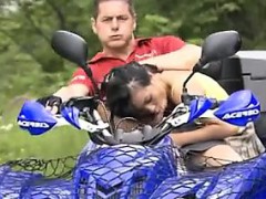 Wild Asian Girl Fucked Outdoors On An ATV