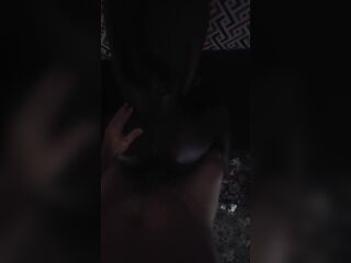 Hottest homemade trio creampie and cum giving a kiss with black honeys