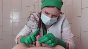 Green surgical gloves HJ from kinky nurse (mov)