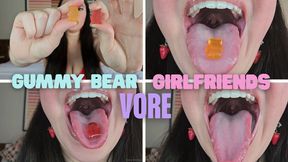 GUMMY BEAR GIRLFRIENDS VORE - Countess Wednesday Shrinks, Vores, and Swallows Girlfriends Whole MP4 1080p