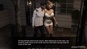 AWAM Sex scene - Cheating wife face fucked before bed - kimmytoons