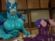 A Growth Gift - Dragon zoid muscle growth animation