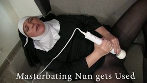 Masturbating religious nun gets Used 1