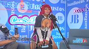 Queen of cosplay moans like a slut as the Sybian machine brings her to multiple orgasms
