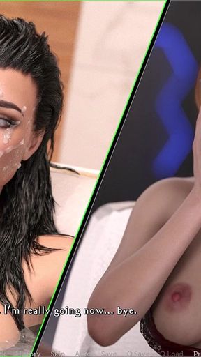 Having a Hard Time Pt 2 - Shemale Jane Self Suck Cum Swallow & Vivian Phone Fuck Orgasm