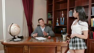 Stepdad is going to step in and fuck her tight Asian hole