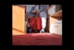 Masturbating at the computer