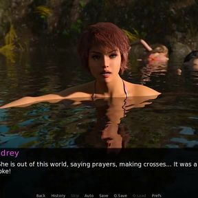 Dusklight manor: hot girls swimming in the lake ep 60