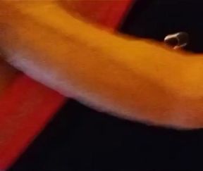 Joggers, My Big Dick in Precum Marked Underwear!