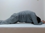 A mysterious masked man appears 17 times in dry orgasm at Aneros!