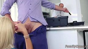 Blonde MILF Plays Dirty with Horny Step-Cousin
