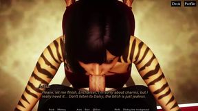 Furrhouse Chapter 16 Part 1 - Ball Draining Deepthroat by Monster Girl (no Voiceover)